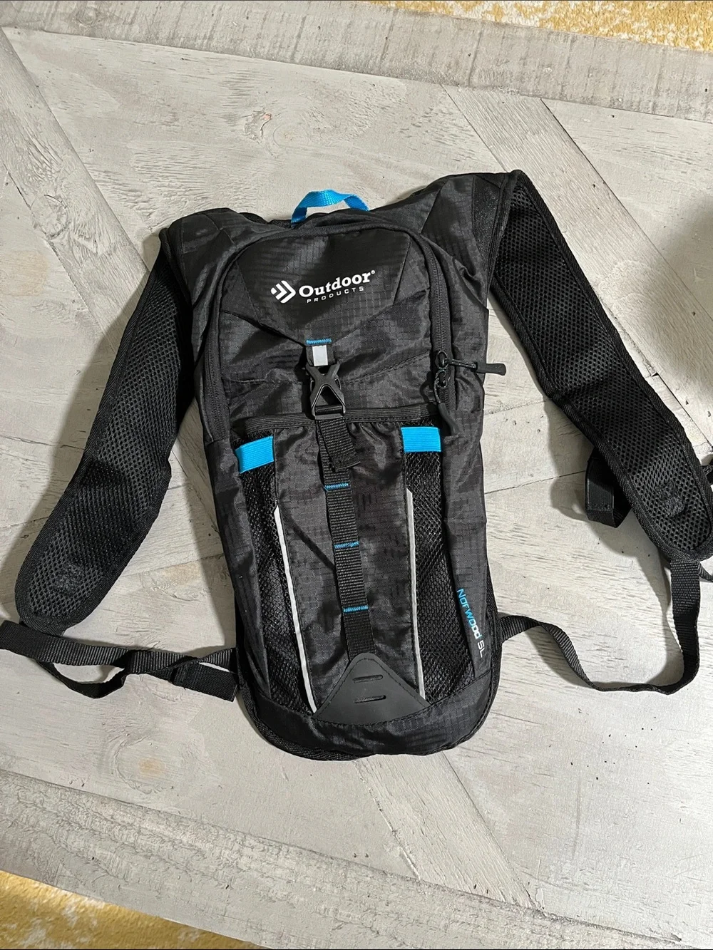 Outdoor Products Black and Blue Hydration Backpack No Bladder